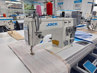 Nouvelle machine à coudre à point droit zigzag à aiguille simple Jack 20U pour coudre des matériaux en coton, polyester et nylon