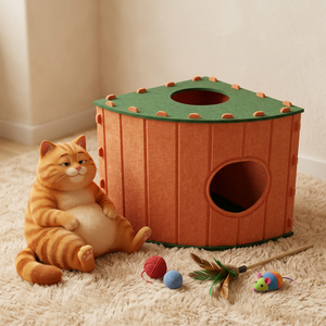 Maison pour <span class=keywords><strong>chat</strong></span> <span class=keywords><strong>en</strong></span> fibre de polyester à 2 étages, villa pour <span class=keywords><strong>chat</strong></span> pour un ou deux chats - Product Image 6