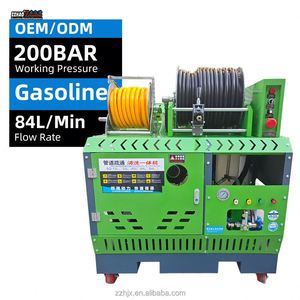 Machine professionnelle de nettoyage de canalisations 200 BAR, équipement de débouchage de canalisations pour le nettoyage et le débouchage des tuyaux - Product Image 2