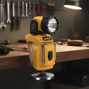 Lampe de travail LED DeWalt DCL510N-XJ avec tête pivotante à 360 degrés et base magnétique pour utilisation en atelier - Product Image 3