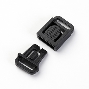 Hebilla de Seguridad de Nylon de 10 mm de Diámetro Interior, Accesorio de Plástico Negro para Correa de Casco de Motocicleta - Product Image 3