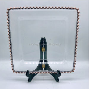 Piring Pengisi Daya Emas Bulat Dekorasi Peralatan Makan Pernikahan - Product Image 4