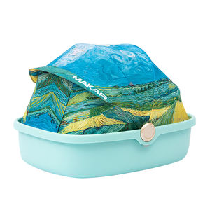 กล่องทรายแมวแบบพับได้กล่องทรายแมวขนาดใหญ่แบบพับได้ทำจาก PP กันน้ำ - Product Image 1