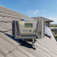 Contrôleur de charge solaire automatique IKAO IK-XT4048 PWM 30A/40A 12V-48V avec écran LCD, double USB, détection de courant, pour batteries au lithium 24H