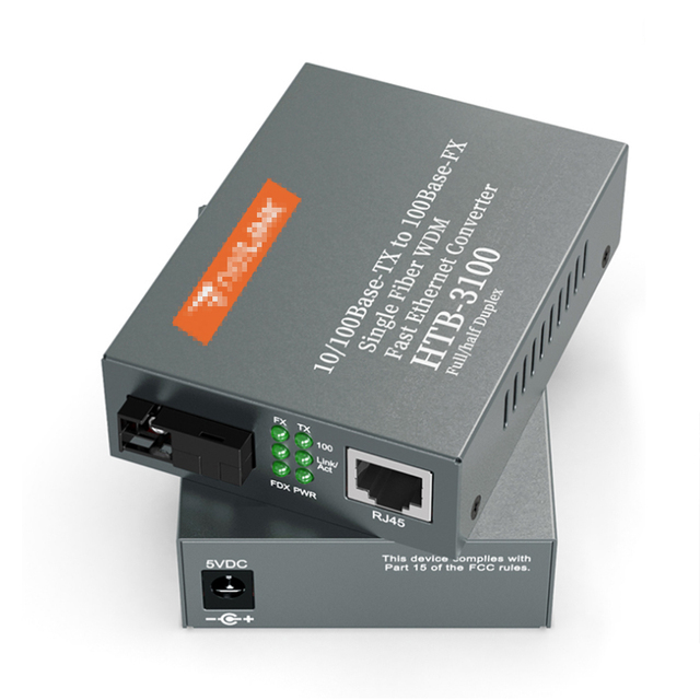 HTB3100 Netlink Optical Fiber Converter 10/100M Single Mode Fiber Optic RJ45 Mini SC Media Converter Industrial WiFi Compatible