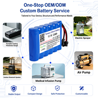 Baterai Lithium Isi Ulang 11.1V 3.6Ah NMC 3S2P untuk Router Nirkabel, Mesin Penjual Otomatis, Pengukur Glukosa Darah, UPS Kecil