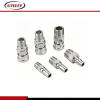 Konektor Pneumatik Saluran Udara Berlapis Krom Besi Tipe C SM+PM20, Konektor Pneumatik Pengunci Otomatis Quick-plug
