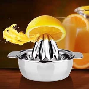 Presse-agrumes manuel en acier inoxydable de qualité supérieure avec passoire pour jus de citron et d'orange - Product Image 3