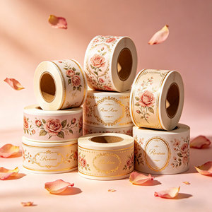 Étiquettes autocollantes personnalisées de luxe pour parfums, impression à chaud, logo imprimé, vinyle imperméable, adhésif, pour emballages de flacons cosmétiques - Product Image 1