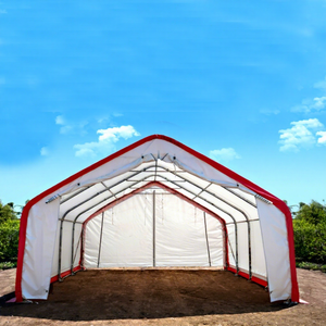 Tienda de almacenamiento de alta resistencia, cubierta de <span class=keywords><strong>suelo</strong></span> de Pvc, doble aro de armazón, refugio de almacenamiento de construcción - Product Image 1