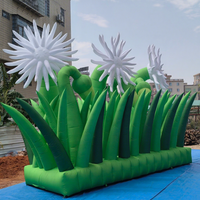 Fleur de bambou de palmier gonflable personnalisé de Guangzhou avec décoration gonflable de cocotier à lumière LED