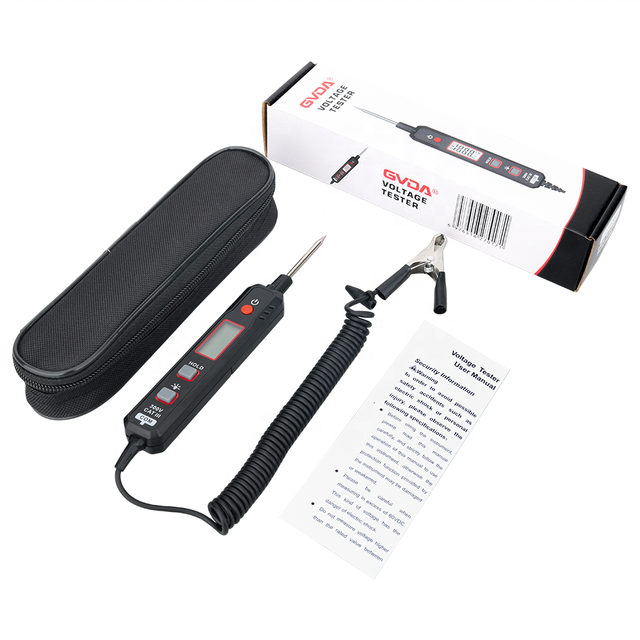 GVDA GD181 Buzzer Automotive Circuit Tester Electric Voltage Test Pen for Car Battery Polarity Continuity Fuses with Flashlight