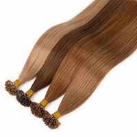 Extensions Flat Tip Vietnamiennes Raw Virgin Cheveux Humains Décolorés Fusion Single Drawn Machine Double Weft.
