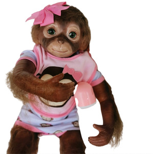 Muñeco de Mono Reborn Realista de 50 cm, Muñeco de Bebé Mono Reborn, Juguete Educativo para Niños - Product Image 6