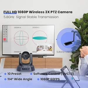 <span class=keywords><strong>Caméra</strong></span> PTZ <span class=keywords><strong>sans</strong></span> <span class=keywords><strong>fil</strong></span> tout-en-un 3X 1080p, haut-parleur USB et Bluetooth, système de <span class=keywords><strong>caméra</strong></span> vidéo de conférence, pack - Product Image 4