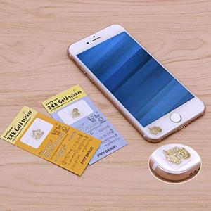 Super Cheap Phone Accessories <b>Cartoon</b> Anti-Radiation 24KGold-Plated Mobile <b>Camera</b> Cell Phone Stickers Cheapest - Product Image 6