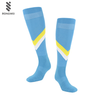 Chaussettes de football respirantes pour hommes en nylon de haute qualité, plusieurs couleurs