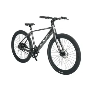 Bicicleta Eléctrica Unisex Ligera con Certificación CE ISO, Cuadro de Aluminio, Motor sin Escobillas de 250/500W, Batería de Litio de 36V, 31-60km/h, Aluminio F - Product Image 1