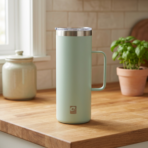 Cupofe Stainless Steel Vacuum <b>Tumbler</b> 550ml Handle Lid 12-24 Hours Thermal Insulation Minimalist Design Boiling Water Safe - Product Image 3
