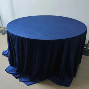 Customized 120 Inch High Quality Soft Comfortable Luxurious Velvet Round <strong>Table</strong> <strong>Cloth</strong> <strong>for</strong> Wedding <strong>Events</strong> Hotel Banquet Party - Product Image 3