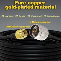 Câble BNC RG58, câble de raccordement BNC mâle vers BNC mâle, cordon d'antenne WiFi, faible perte, 50 ohms, radio CB, optique actif, PVC LSZH