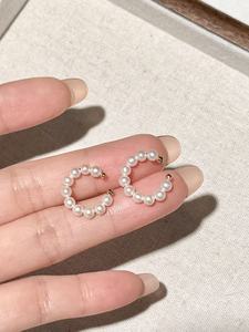 UM Jewelry 925 <b>Silver</b> <b>Stud</b> Freshwater Pearl Earrings Trendy Unisex Wedding Party Anniversary Gift - Product Image 3