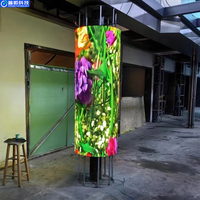 Écran LED flexible Pushunled P2.5, mur vidéo incurvé pour la publicité aéroportuaire, panneau LED
