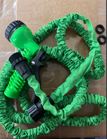 Tuyau d'arrosage magique extensible en plastique avec pistolet pulvérisateur multifonction, flexible et rétractable pour la maison, le jardin et le lavage de voiture
