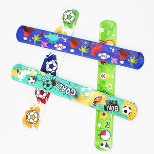 Çiçek tokat bilezik PVC kauçuk/özel Logo PVC tokat/toptan tokat tokat bilezik çocuklar için izle - Product Image 5