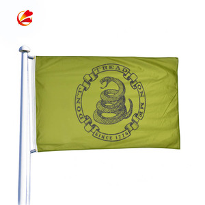 Bandiera 'Dont Tread Me' Personalizzabile, Bifacciale, Stati Uniti, Gadsden, Bandiere Promozionali Libertariene, Stampa Digitale su Poliestere - Product Image 1
