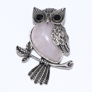 Collares de Plata con Diseño de Búho para Adolescentes y Niñas, Colgante de Piedra de Cristal Curativa, Energía Espiritual Clásica, Regalo Infantil Aonaya - Product Image 4