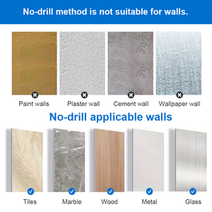 ที่ใส่กระดาษเช็ดมือแบบติดผนัง พร้อมกาวและวิธีการเจาะ สำหรับใช้ใต้ตู้ - Product Image 4