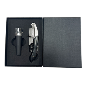 Ensemble ouvre-bouteille et <span class=keywords><strong>bouchon</strong></span> à vide de qualité supérieure, tire-<span class=keywords><strong>bouchon</strong></span> <span class=keywords><strong>en</strong></span> métal durable, <span class=keywords><strong>bouchon</strong></span> de conservation du vin hermétique réutilisable, cadeau idéal - Product Image 1