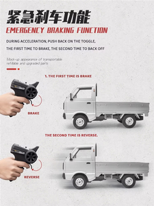 WPL D12 1/10 2WD 2.4Gh hors route RC voiture dérive escalade camion chenille 1:10 Simulation tout Terrain voiture RC véhicules pour garçons - Product Image 6