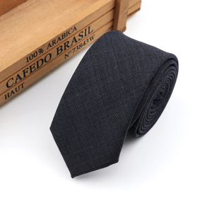 Commercial Luxury <strong>Wool</strong> <strong>Tie</strong> Classical Solid Color Black Grey Necktie Mens Fashion Neckties Designer Handmade European Style <strong>Ties</strong> - Product Image 6
