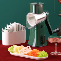 5 In 1Mandoline Roterende Ronde Plastic Drum Gadgets Gereedschap Handmatige Snijder Shredder Fruit Groente Snijmachine Chopper