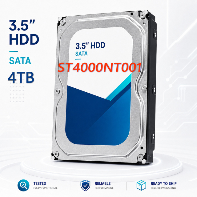 Used 4TB Hard Drives Enterprise Capacity 3.5 ST4000NT001 4TB 7.2K RPM 128MB Cache 3.5" SATA 6Gb/s HDD Internal Hard Drive