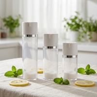 Nouvelle conception de flacon vide en plastique personnalisé de luxe pour soins de la peau, nettoyant facial, lotion, 50 ml, 80 ml, 120 ml