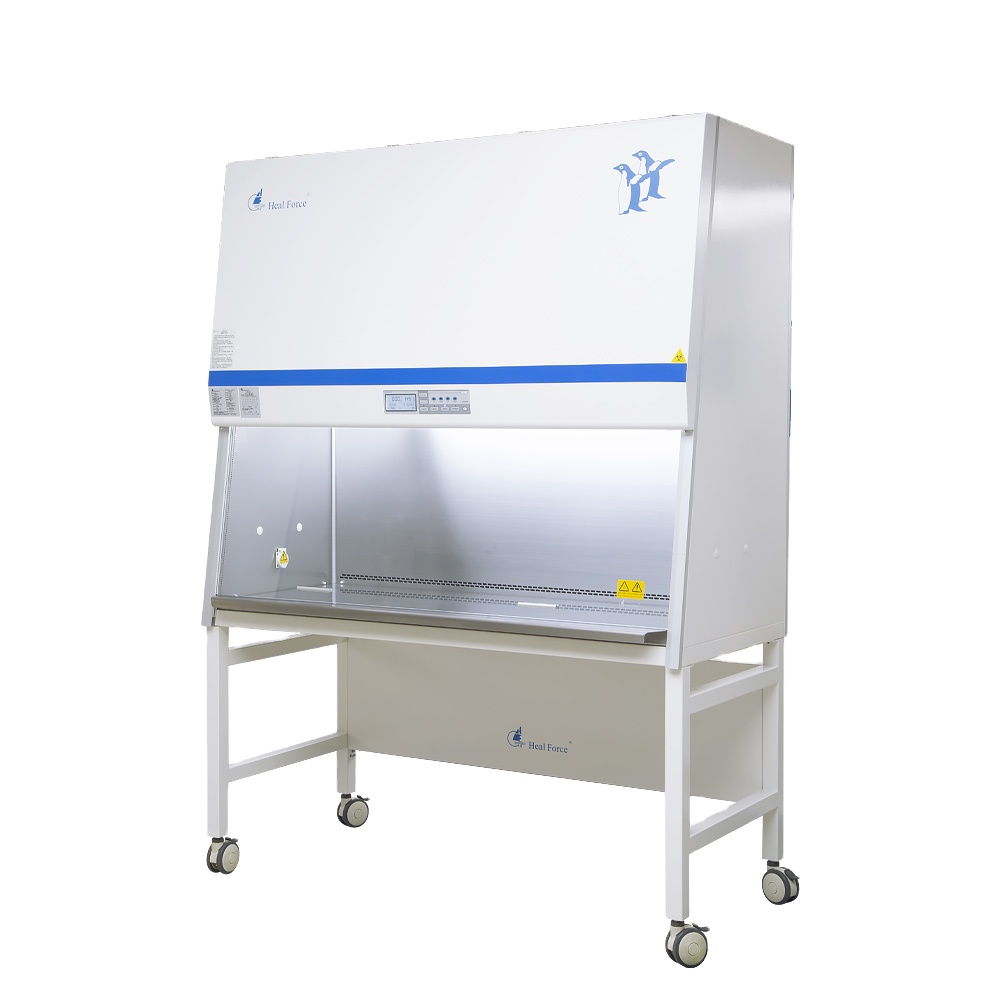 Дешевая капота для химической лаборатории, лабораторный ламинар, капот для биологической безопасности, тип шкафа a2, шум 65 дБ