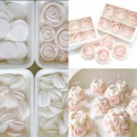 Papier gaufré comestible imprimable, pièces rondes, papier photo personnalisé, papier de riz rose, 100 feuilles, décorations de gâteau pour mariage et anniversaire, A4