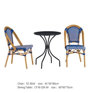 Sedia <span class=keywords><strong>da</strong></span> pranzo moderna in rattan PE fatta a mano, comoda per esterni, ideale per parchi, ville, giardini, bistrot e patio - Vendita all'ingrosso direttamente dalla fabbrica - Product Image 2