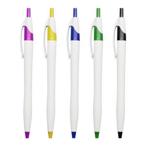 Stylos publicitaires personnalisés en plastique avec support de téléphone, écran tactile, logo imprimé multicolore, écriture fluide et portable - Product Image 2