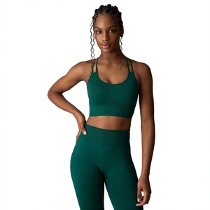 Women Fitness Sports Yoga <b>Bra</b> High Support Seamless <b>Stretch</b> Breathable Workout Gym Running Exercise Wirefree Comfortable Premium - Product Image 2