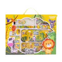 Ensemble de papeterie pour enfants pas cher, 5 pièces, fournitures scolaires avec crayon, gomme, règle, taille-crayon, sac, etc. Cadeau promotionnel Bonvada BVSS-002