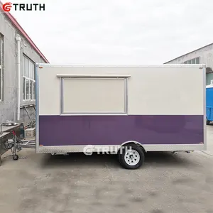 TRUTH fully equipped bbq fast food van truck mobile cart trailer food trucks for sale in china burger supplies