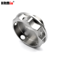 HRMin - Tapón de Rosca para Tanque de Aceite de Motor de Automóvil y Motocicleta, Color Plateado, Alto Rendimiento