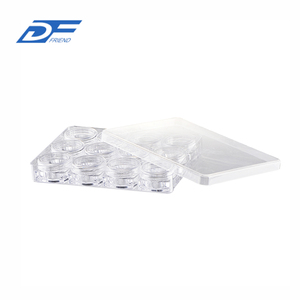 Gros 100 ml Cosmétique En Plastique Transparent Cogne Avec Le Couvercle, pot en plastique - Product Image 6