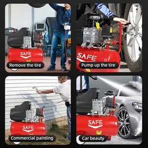 ปั๊มลมประหยัดพลังงาน SAFE Workshop แบบไร้น้ำมัน ขับเคลื่อนโดยตรง ขนาด 9 ลิตร 24 ลิตร 50 ลิตร ใช้ลวดทองแดง แรงดันไฟฟ้าคู่ - Product Image 6