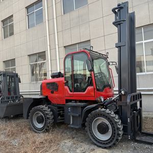 Carretilla elevadora de 3 toneladas, 4 toneladas, 4 toneladas, 5 toneladas, 4x4, carretilla elevadora todoterreno áspero con precio de motor japonés - Product Image 5