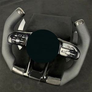 Accesorios de Carreras, Funda de Volante de Fibra de Carbono, Soporte de Volante para Juegos, Volante de Barco para Mercedes-Benz <span class=keywords><strong>A200</strong></span> - Product Image 2